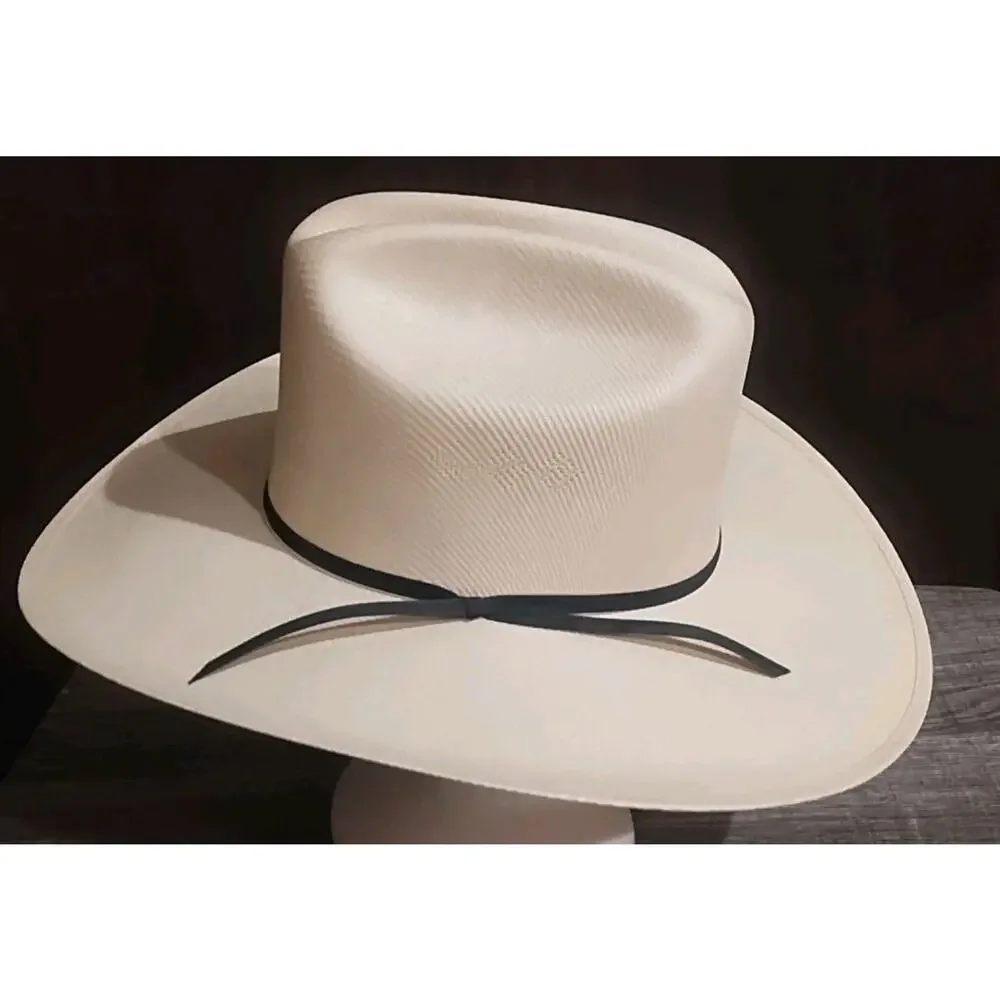 Alamo Hat Co 7 1/8 Khaki Beige USA Summer Lightweight Straw Cowboy Western Hat - Picture 1 of 9